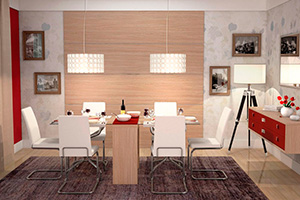 Mesas e Cadeiras Sala de Jantar Família Moderna